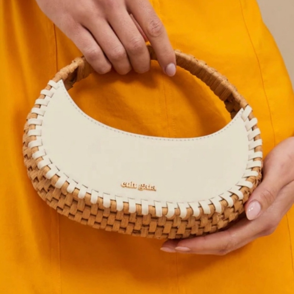 Cult Gaia Aiko Mini Top Handle Bag Off White with Tags and Dust Cover